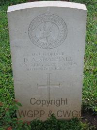 Dar Es Salaam War Cemetery - Snashall, D A